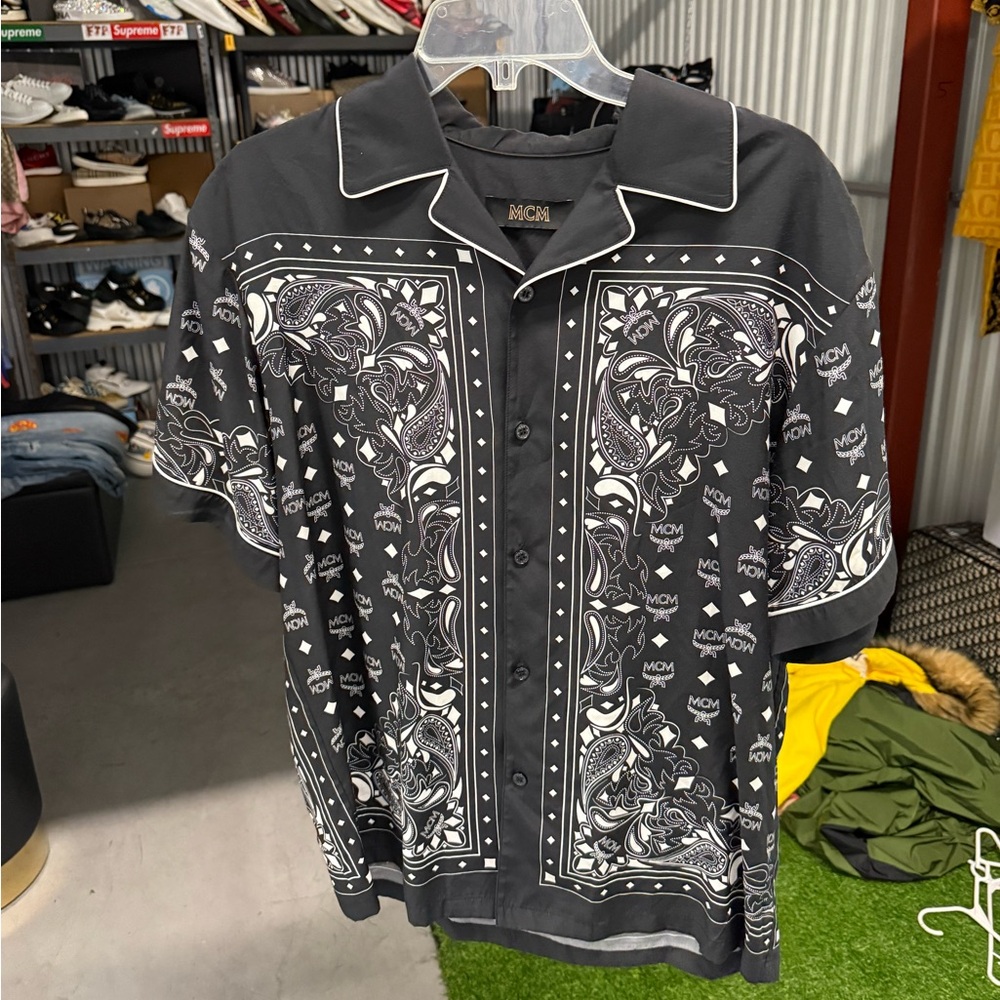 MCM Monochrome Paisley Men's Shirt